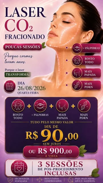 Reel da Clínica PIO sobre PDRN no rosto, pálpebras e papada